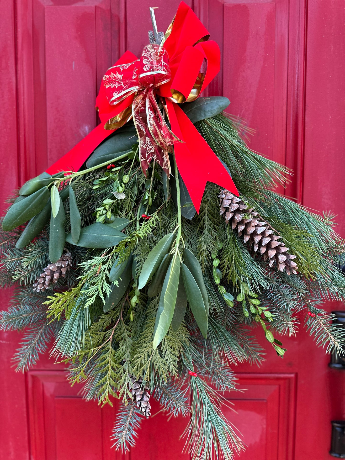 Holiday Door Swag - Local NJ Pick Up