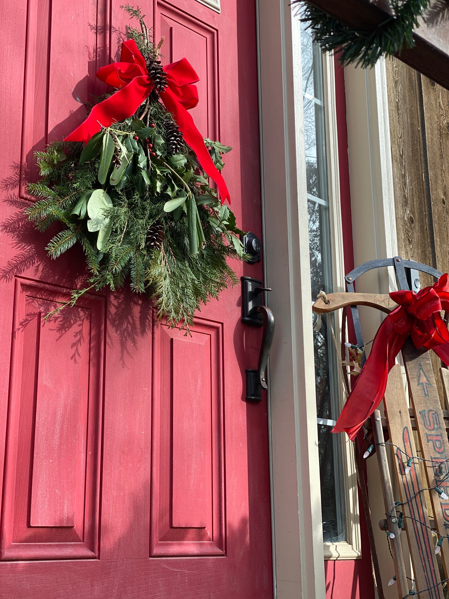 Holiday Door Swag - Local NJ Pick Up