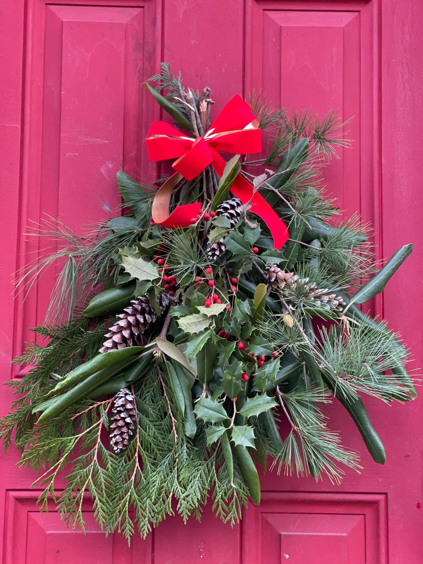 Holiday Door Swag - Local NJ Pick Up PREORDER